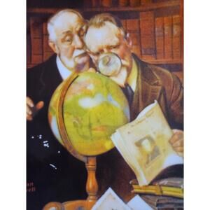 Norman Rockwell Society Numbered (5449A) “Newfound Worlds” Collectors Plate 1989